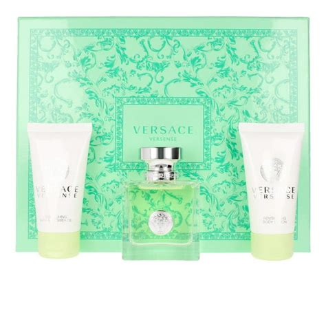 versace aftershave green bottle|Versace versense perfume gift set.